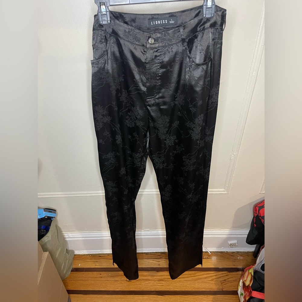 Satin Black Pant